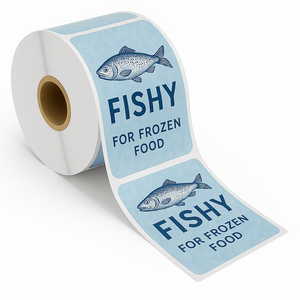 Etiqueta Autoadhesiva para Alimentos Congelados (Adhesivo de Baja Temperatura) Forma de Rollo - Product Image 1