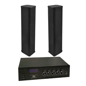 Amplificateur domestique en métal 25W DM FM BT avec haut-parleur à bande noire de 3 pouces, résistance fixe, 2 entrées RCA, son Hi-Fi constant <span class=keywords><strong>100V</strong></span> - Product Image 2