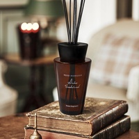 Bouteille de diffuseur de roseau en verre à arôme unique d'ambre de luxe 100ml 500ml avec couvercle à vis