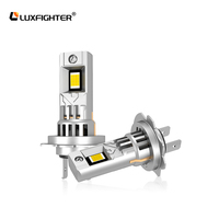Ampoule de phare LED Q66S H7 10000LM 80W 6500K IP65 DC12-16V, longue durée de vie pour l'éclairage des véhicules avec ventilateur de refroidissement, 1 pièce