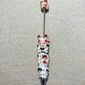 Nouveau stylo à bille en pâte polymère perlée de la série M. <span class=keywords><strong>Betty</strong></span> Koop, motif dessin animé, pour DIY, bijoux fantaisie mignons - Product Image 4
