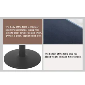 산업용 사각형 직사각형 금속 다이닝 커피 바 테이블 스테인레스 스틸 테이블베이스 골드 블랙 단철 테이블베이스