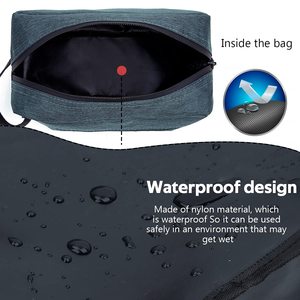 Factory Direct Lightweight <b>Makeup</b> <b>Bag</b> <b>with</b> Shaving <b>Compartment</b> Cosmetic Organizer Small Travel <b>Bag</b> - Product Image 2