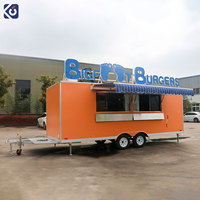 CAMPTRL Restaurant Conteneur Moderne, Café, Snacks Préfabriqués, Remorque Alimentaire Mobile Rapide, Camion de Restauration BBQ avec Cuisine Complète