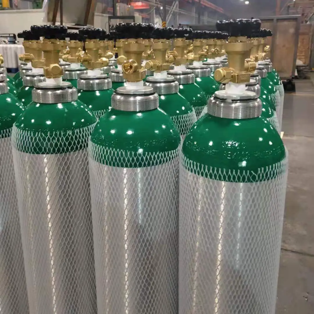Cylindre d'oxygène médical en aluminium sans soudure de 10l, 150 bars, nouvelle collection