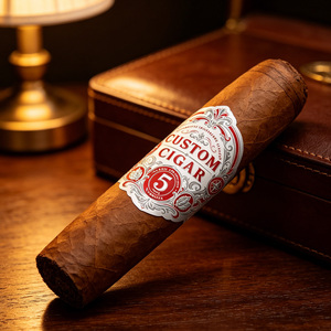 Étiquette de cigare en papier gaufrée à chaud avec logo personnalisé, bande de cigare en feuille d'aluminium rouge, autocollant pour cigares – Offre Spéciale - Product Image 5
