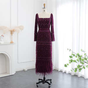 Jancember LSCZ64 cristallo Dubai cintura da sera abiti da ballo per le donne - Product Image 1