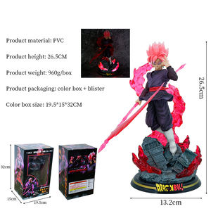 28cm Dragon Balls Z Zamasu y Pink <span class=keywords><strong>Goku</strong></span> PVC figura de acción de dibujos animados juguete con Base de luz colección modelo juguetes para niños - Product Image 2