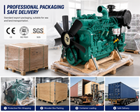 Groupe électrogène diesel SCDC CUM 185-226 kW 6LTAA8.9-G 4 temps 8,9 L à démarrage électrique pour la production d'énergie stationnaire