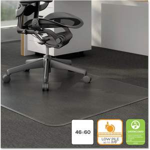 Alfombrilla para Silla Alera Moderna con Tachuelas para Alfombras de Pelo Corto 46 X 60 Transparente ALEMAT4660CLPR-PVC/Vinilo/Vidrio Antideslizante Lavable Oficina/Hogar - Product Image 6