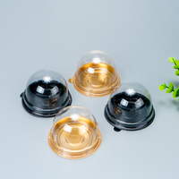 Clamshell Rond Cupcake Clair Blister Boîte À Gâteau En Plastique Conteneur
