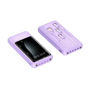 Banco de Energía Portátil con Carga Rápida USB, Cargador de Viaje de 10000mAh/20000mAh, 4 Cables Integrados, Pantalla Digital, Batería de Litio-Polímero - Product Image 2