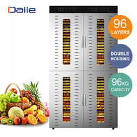 Groothandel WILK Hoge Kwaliteit Elektrische Voedseldroger Grote Capaciteit 96 Bakjes RVS Digitaal 220-240V voor Fruit en Groenten