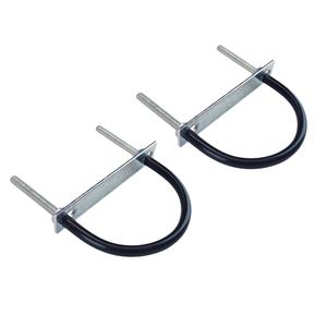 Abrazadera en U Recubierta de Goma, Abrazadera en Forma de U de Acero al Carbono Acolchada, para Fijación de Tubos de Escape de Automóviles - Product Image 3