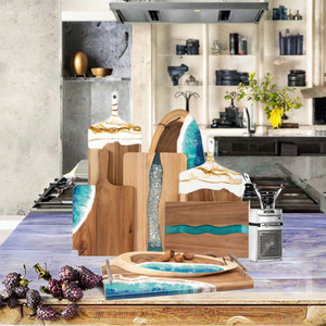 Planche à découper et plateau de service rectangulaire en bambou écologique au design élégant - Product Image 3