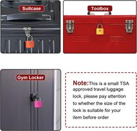 Serrures à bagages en laiton TSA avec clés, cadenas antivol, modèle RARLUX TSA9020 pour valises, casiers de gym, sacs pour ordinateur portable, voyages, etc.