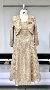 Ensemble jupe et veste Yuhong élégant vintage deux pièces <span class=keywords><strong>pour</strong></span> femme, taille plus, style boutique, avec ceinture, idéal <span class=keywords><strong>pour</strong></span> l'église et les événements formels - Product Image 2