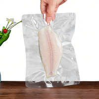 Sacs sous vide imprimés sur mesure, sacs sous vide en plastique transparent imprimés, sacs sous vide en plastique pour aliments, pour filets de tilapia