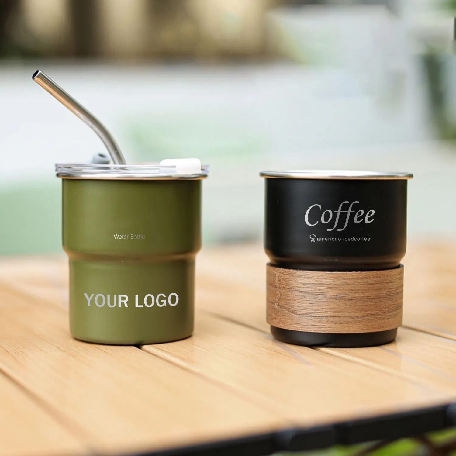 कस्टम लोगो खाली लेजर प्रिंट कॉफी मग दूध कप के साथ पुआल और ढक्कन शराब कप 300 एमएल कॉफी कप