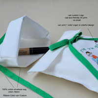 Pochette de luxe personnalisée avec logo imprimé pour bijoux, sac enveloppe en velours à rabat