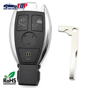 Topbest m-ercedes b-enz 3 nút ABS chất liệu từ xa Vỏ Chìa Khóa trống chìa khóa xe bìa cho BGA với pin chủ thay thế - Product Image 1