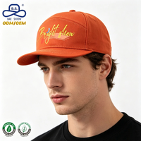 Casquette Snapback 7 Panneaux Personnalisée avec Logo ODM OEM, Casquette de Baseball en Coton de Haute Qualité à Visière Plate