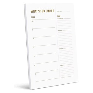 Bloc-notes personnalisé en gros, 50 feuilles, magnétique, planificateur <span class=keywords><strong>de</strong></span> repas quotidien et hebdomadaire, avec liste <span class=keywords><strong>de</strong></span> courses détachable et calendrier pour réfrigérateur - Product Image 2