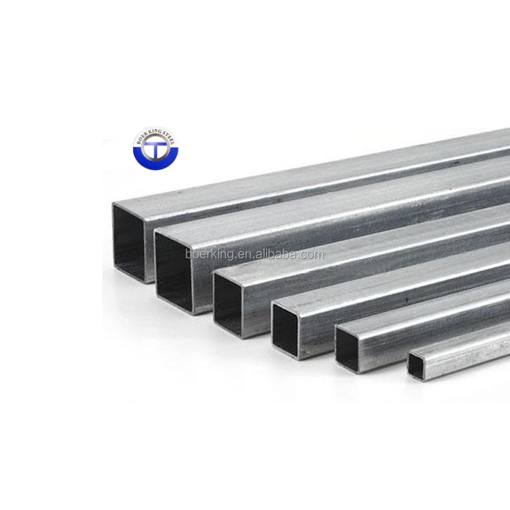 30g 40g 50g 60g zinc steel rectangular gi metal iron square pipe tube / black iron galvanized square hollow section