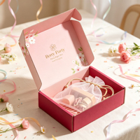 Boîte en carton ondulé décorative à motif floral, boîte en papier personnalisée avec impression florale intérieure pour emballage cadeau cosmétique