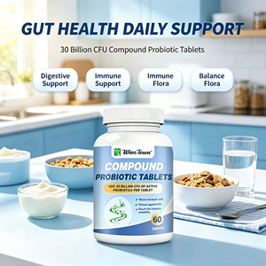OEM customizable compound <b>probiotic</b> <b>tablets</b> for adult promotes digestion slimming digestive health gut absorption Support <b>tablet</b> - Product Image 2