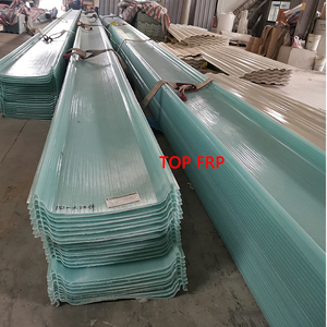 FRP Fiber Glass Corrugated Roofing Fiberglass Roof <b>Sheet</b> for Workshop Warehouse and Vegetable Greenhouse - Product Image 4