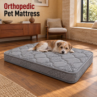 Matelas orthopédique pour chien sur mesure avec emballage personnalisé, étiquettes de marque personnalisées et tissus de revêtement pour les gammes de produits pour animaux de compagnie