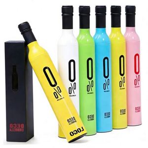 Parapluie promotionnel en gros pour cadeaux d'affaires, usine de sourcing, parapluie personnalisé avec logo, parapluie bouteille de vin - Product Image 1