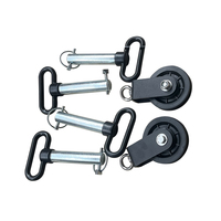 Ensemble de glisseurs métalliques pour machine Smith, accessoire de poulie de câble réglable pour rack de fitness commercial