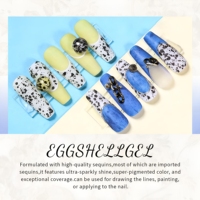 Gel Polish Effet Coquille d'Œuf Multifonctionnel de Haute Qualité, Texture Pailletée Style Japonais, Fabrication OEM ODM
