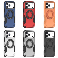 Étui de protection robuste de qualité supérieure pour 17 Pro Max, support rotatif à 360 degrés, antichoc, magnétique, étanche