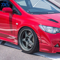 Rines de Aleación Forjados de 5 Radios Estilo JDM Clásico RegaMaster EVO II de 17, 18 y 19 Pulgadas, 5x114.3, Color Negro Satinado para Honda Civic Fit