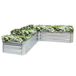 Grande jardinière en métal <span class=keywords><strong>Lit</strong></span> de jardin <span class=keywords><strong>surélevé</strong></span> en acier galvanisé <span class=keywords><strong>pour</strong></span> légumes - Product Image 6