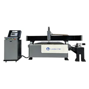 Pemotong Plasma 1530/pemotong Plasma Cnc/mesin pemotong Plasma dengan putar untuk tabung persegi dan tabung bulat