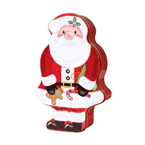 Boîte de rangement en métal Père Noël Mystique Arts, décoration de Noël, conteneur à bonbons et collations, ornement de bureau - Product Image 4