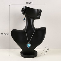 Présentoir de collier en résine créatif Moule de cou portable Accessoires de présentation de stockage de bijoux pour portrait Modèle Vitrine de bijoux de cou