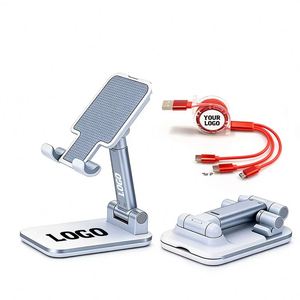 New Promo Gift Wholesale Desk Mobile Phone Holder <b>Stand</b> <b>for</b> Xiaomi Adjustable Desktop Holder Universal Phone <b>Stand</b> Custom Logo - Product Image 1
