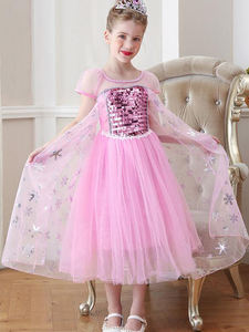 Yoliyolei Abiti da Festa all'Ingrosso, Tessuto Glitterato, Vestiti da Principessa <span class=keywords><strong>Elsa</strong></span> Anna Snow <span class=keywords><strong>per</strong></span> Bambine - Product Image 6
