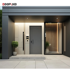 Porta Pivotante Interna in Legno Massello e Alluminio dal Design Moderno, <span class=keywords><strong>Porte</strong></span> a Battente in Legno per Interni - Product Image 6