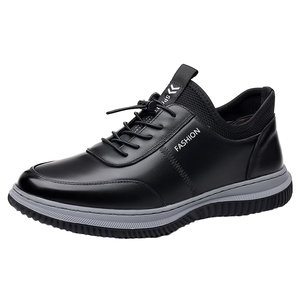 Chaussures de marche imperméables à lacets en PU pour hommes, baskets à la mode respirantes pour toutes les saisons, printemps, été, automne, hiver - Product Image 1