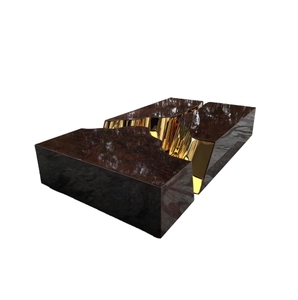 Luxury Boca Do Lobo Style <b>Dining</b> <b>Table</b> Modern Handmade Solid Wood Marble <b>Top</b> Designer <b>Dining</b> <b>Table</b> - Product Image 1