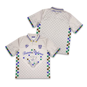 Sublimación personalizada Camisetas de fútbol Polo Cuello Diseño Bordado Logo Fútbol Jersey - Product Image 1