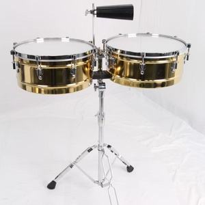 Juego <span class=keywords><strong>de</strong></span> Tambores Clásicos <span class=keywords><strong>de</strong></span> Acero Tianba con Campana <span class=keywords><strong>de</strong></span> 13" + 14", Instrumento Musical Antideslizante - Product Image 1