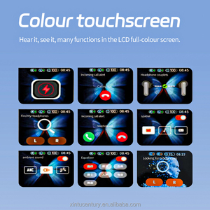 Audífonos JM19 ANC con Pantalla Táctil LCD a Todo Color, Baja Latencia para Juegos, <span class=keywords><strong>Tres</strong></span> Modos para Música, Juegos y Películas, Pantalla Digital - Product Image 6