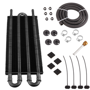 Noyau d'intercooler RASTP 4 rangées en aluminium avec colliers de serrage et kit de montage pour amélioration des performances - Product Image 5